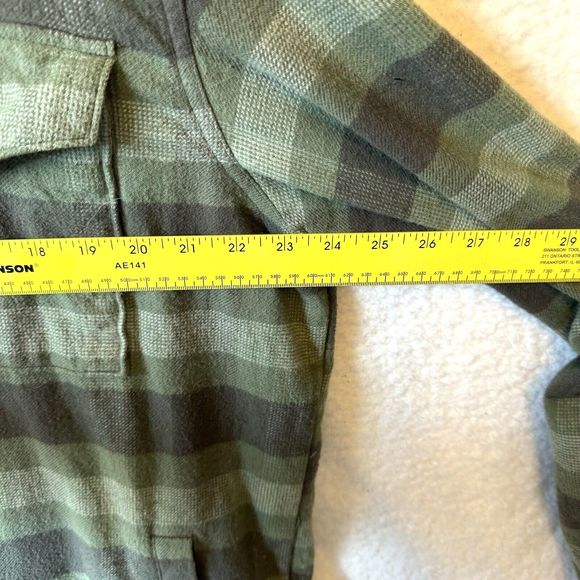 Columbia Omni Wick Green Plaid Trail Lumberjack Shirt Men's Large Shacket - Picture 12 of 12